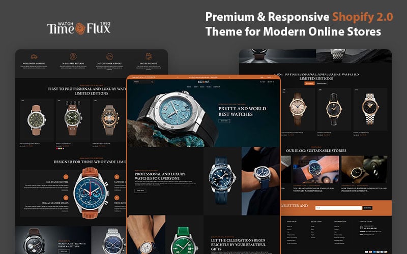 TimeFlux – The Premier Shopify Theme for Luxury & Smart Watch store TimeFlux – The Premier Shopify Theme for Luxury & Smart Watch store