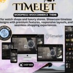 Timelet - Luxury Watches Selling Store WordPress Woocommerce Elementor Template