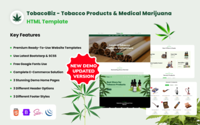 TobacoBiz - Tobacco Products & Medical Marijuana HTML Template