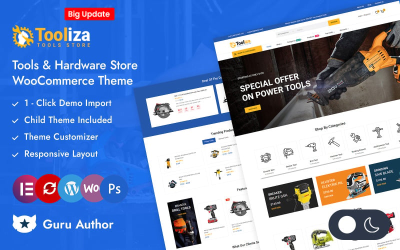Tooliza - Tools & Hardware Store Elementor WooCommerce Responsive Theme Tooliza - Tools & Hardware Store Elementor WooCommerce Responsive Theme