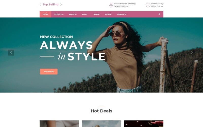 Top Selling - Fashion Store Multipage HTML5 Website Template Top Selling - Fashion Store Multipage HTML5 Website Template