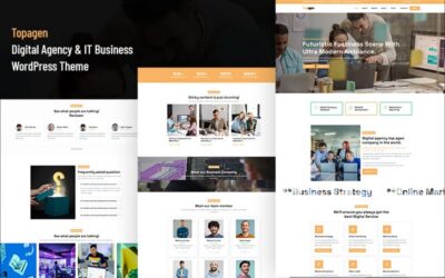 Topagen - Digital Agency and IT Business WordPress Theme