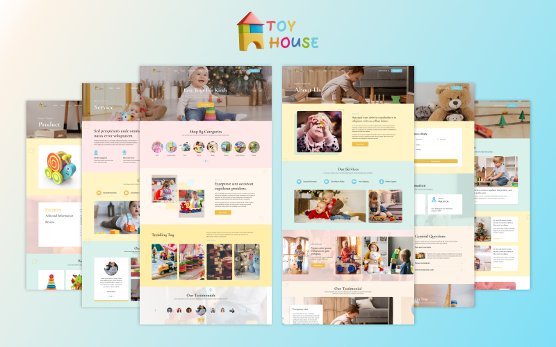 Toy House - Kids Store Website Templates Toy House - Kids Store Website Templates