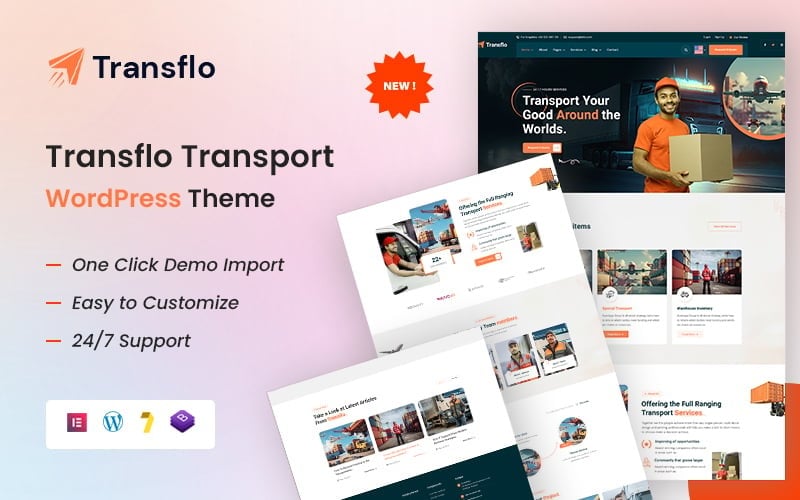 Transflo – Transportation, Logistics & Moving Company WordPress Theme Transflo – Transportation, Logistics & Moving Company WordPress Theme