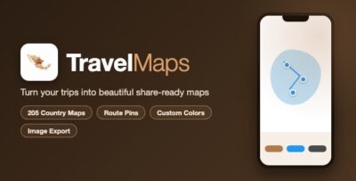 TravelMaps | Travel Map Creator With GPX Import, Route Lines and Image Export - SwiftUI