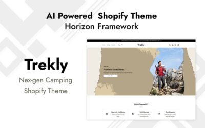 Trekly – Outdoor, Trekking, Camping Shopify Theme