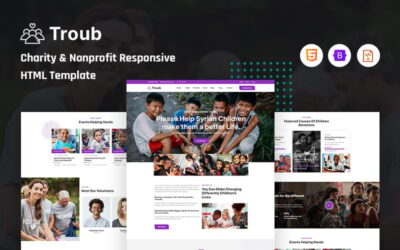 Troub - Charity & Nonprofit HTML Template