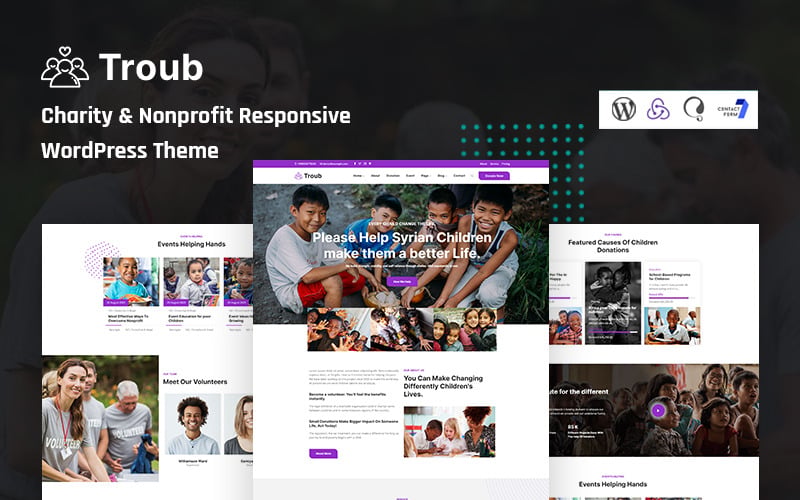 Troub - Charity & Nonprofit WordPress Theme Troub - Charity & Nonprofit WordPress Theme