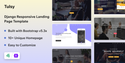 Tulsy - Django Multipurpose Landing Page Template