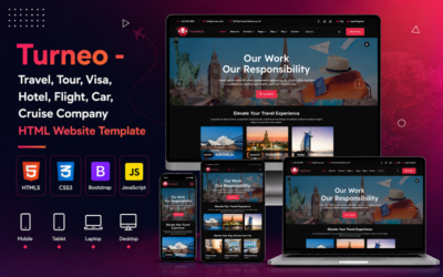 Turneo - Travel, Tour, Visa, Hotel, Flight, Car, Cruise Company HTML Website Template