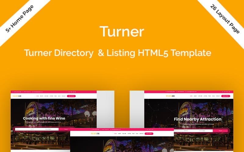 Turner - Directory and Listing Bootstrap HTML5 Website Template Turner - Directory and Listing Bootstrap HTML5 Website Template