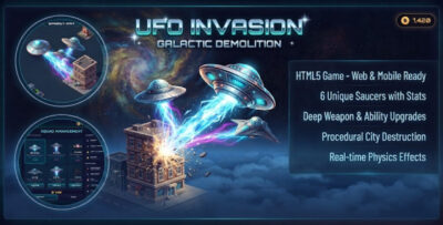 UFO Invasion | Galactic Shooter HTML5 Game