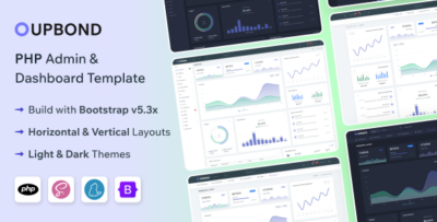 Upbond - PHP Admin & Dashboard Template