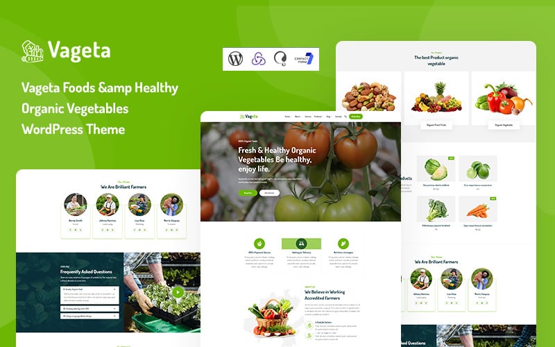 Vageta - Foods & Healthy Organic Vegetables WordPress Theme Vageta - Foods & Healthy Organic Vegetables WordPress Theme