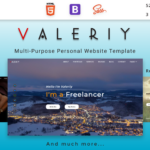 Valeriy | Multi-Purpose Personal Website HTML Template