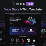 Vape Hub - Ultimate Vape & E-liquid Store  eCommerce HTML Bootstrap Template