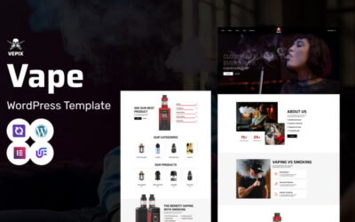 Vepix - Vape Shop & eLiquid Store WooCommerce WordPress Elementor Theme