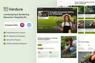 Verdura - Landscaping & Gardening Elementor Template Kit