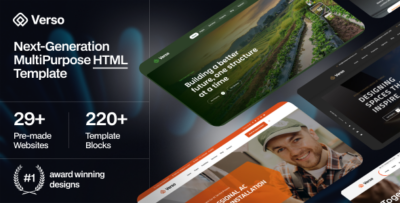 Verso - Multipurpose HTML Template