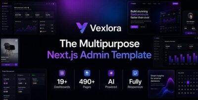 Vexlora - Multipurpose Nextjs Admin Template