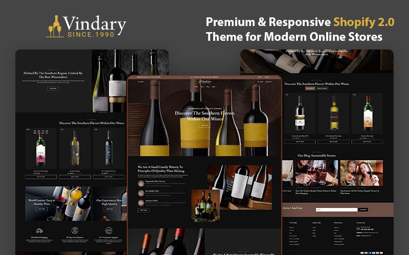 Vindary – The Premier Shopify Theme for Wine, Spirits & Craft Beverages Vindary – The Premier Shopify Theme for Wine, Spirits & Craft Beverages