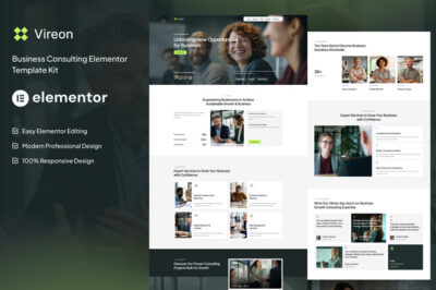 Vireon - Business Consulting Elementor Template Kit