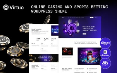Virtuo - Sports Betting & Online Casino WordPress Theme for Gambling Website