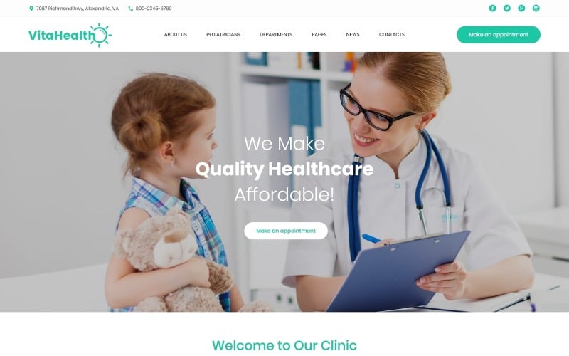 VitaHealth - Pediatric Clinic Responsive Medical WordPress Theme VitaHealth - Pediatric Clinic Responsive Medical WordPress Theme