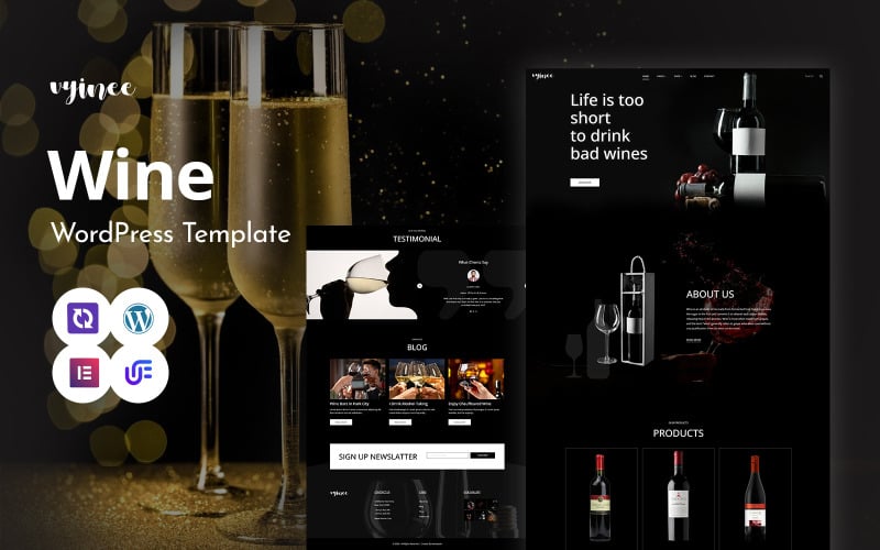 Vninee - Wine And Winery Shop WordPress Elementor Theme Vninee - Wine And Winery Shop WordPress Elementor Theme