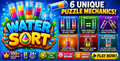 Water Sort | Color Puzzle HTML5 Game