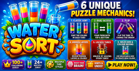 Water Sort | Color Puzzle HTML5 Game Water Sort | Color Puzzle HTML5 Game