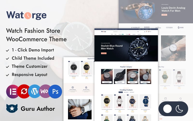 Watorge - Watch Fashion Store Elementor WooCommerce Responsive Theme Watorge - Watch Fashion Store Elementor WooCommerce Responsive Theme
