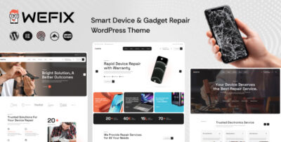 Wefix - Smart Device & Gadget Repair WordPress Theme