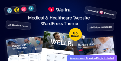 Wellra - Healthcare & Doctor's Appointment WordPress Theme