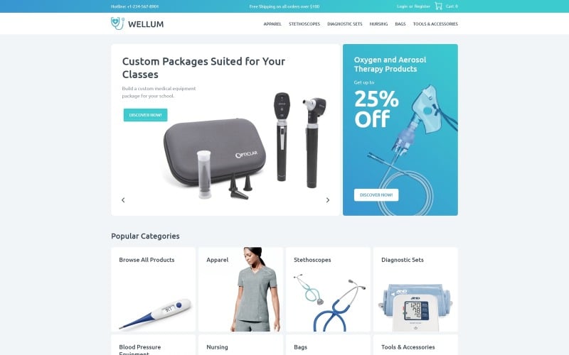 Wellum - Medical ECommerce Classic Elementor WooCommerce Theme Wellum - Medical ECommerce Classic Elementor WooCommerce Theme