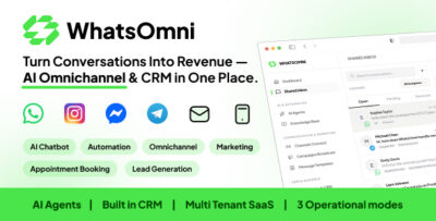 WhatsOmni – AI Omnichannel Messaging, CRM & Automation SaaS for Marketing, Leads, Sales & Support