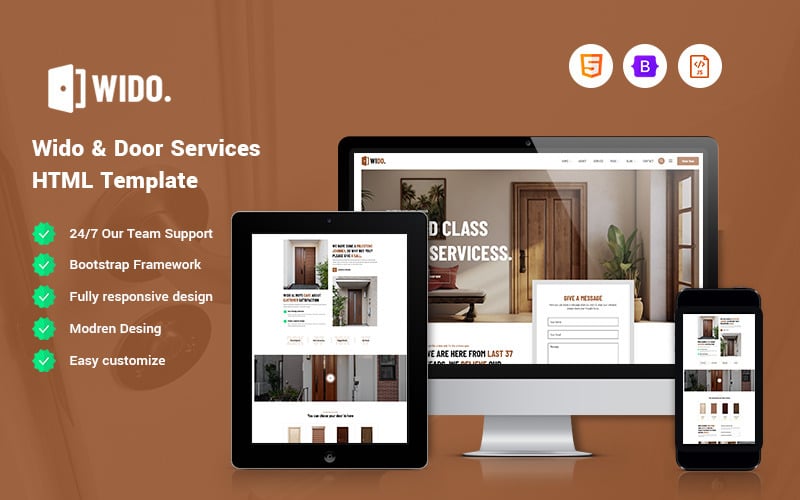Wido - Door Service Website Template Wido - Door Service Website Template
