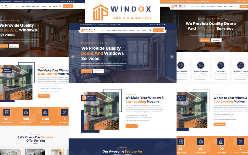 Windox - Windows And Doors Service HTML5 Template Windox - Windows And Doors Service HTML5 Template