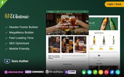 Wintenic - Drink and Wine Store Elementor WooCommerce Theme