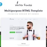 Writer Ronald - Universal Personal Multipurpose HTML Website Template