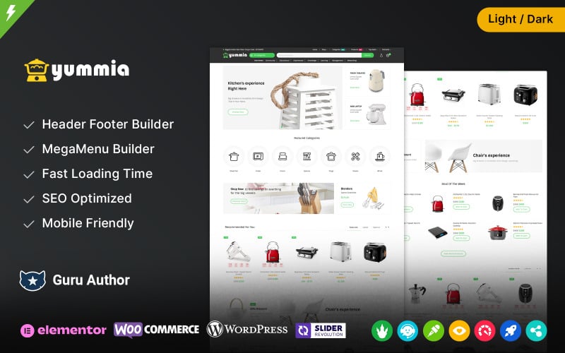 Yummia - Kitchen and Appliances Multipurpose WooCommerce Theme Yummia - Kitchen and Appliances Multipurpose WooCommerce Theme