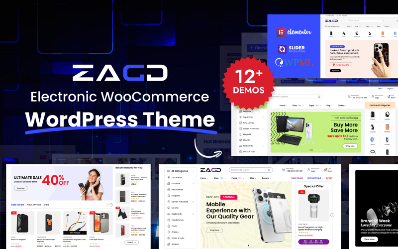 Zagg - Electronics & Accessories WooCommerce WordPress Theme Zagg - Electronics & Accessories WooCommerce WordPress Theme