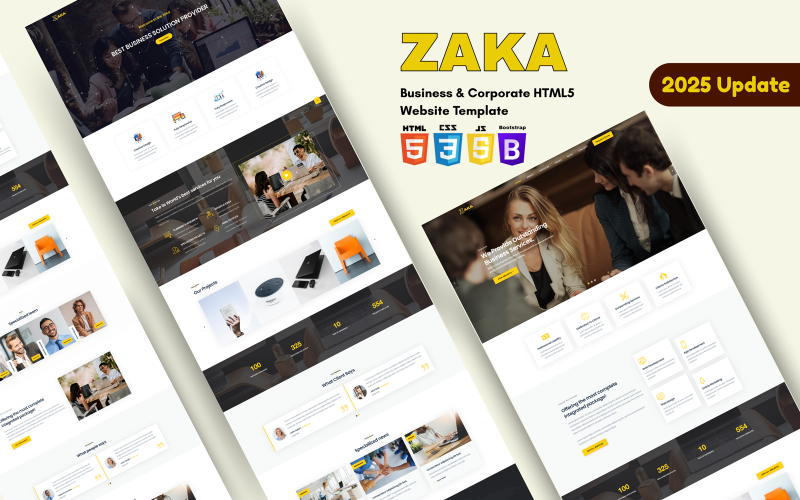 Zaka - Business & Corporate HTML5 Website Template Zaka - Business & Corporate HTML5 Website Template