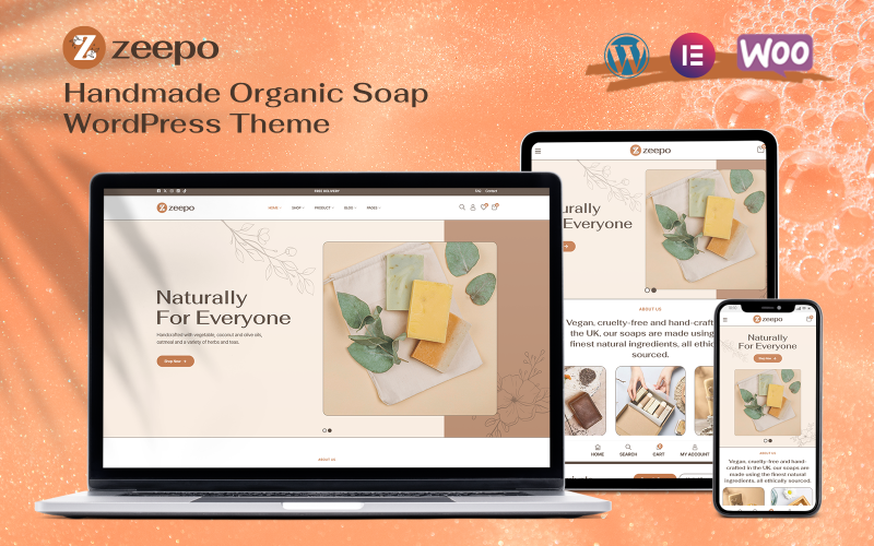 Zeepo - Handmade Organic Soap Woocommerce Theme Zeepo - Handmade Organic Soap Woocommerce Theme