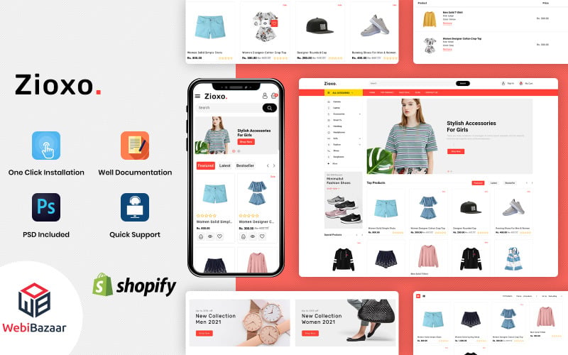 Zioxo - Multipurpose E-commerce Shopify Template Zioxo - Multipurpose E-commerce Shopify Template