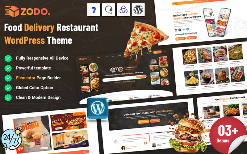 Zodo - Discover Restaurants WordPress Theme Zodo - Discover Restaurants WordPress Theme