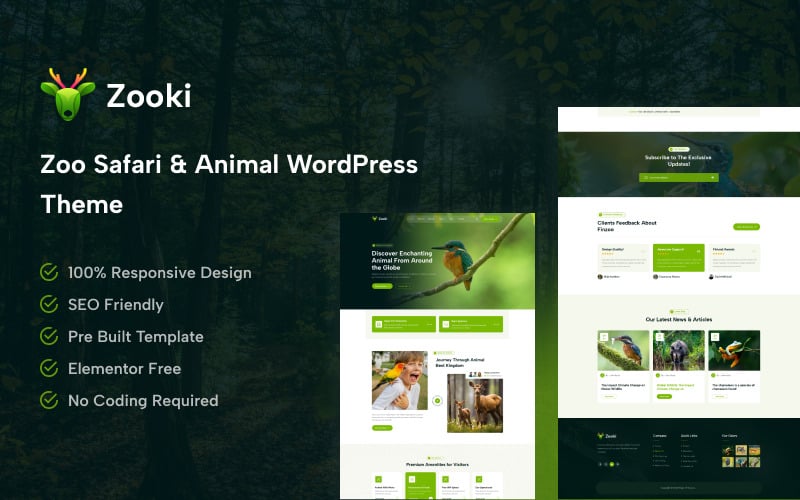 Zooki – A Premium Zoo Safari Animal, Anime and Manga WordPress Theme Zooki – A Premium Zoo Safari Animal, Anime and Manga WordPress Theme