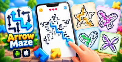 Arrow Maze Flutter Directional Arrow Puzzle Game With Multiple Levels and AdMob