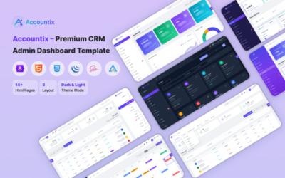 Accountix – Premium CRM Admin Dashboard Template