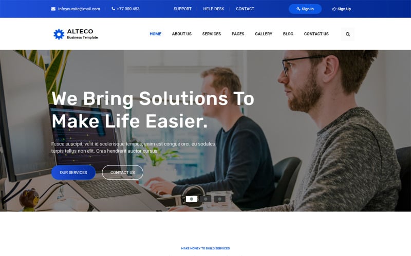 Alteco - Responsive Corporate & Business Website template Alteco - Responsive Corporate & Business Website template
